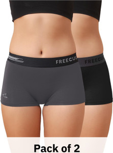 FREECULTR Women Boy Short Black, Grey Panty