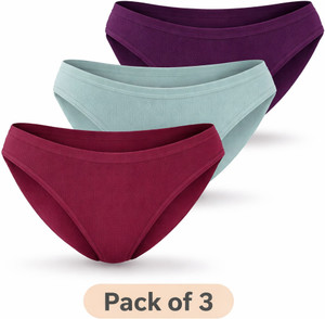 Flosee Women Thong Purple, Green, Maroon Panty