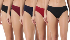 Dollar Lehar Super Combed Cotton Plain Solid Women Hipster Multicolor Panty