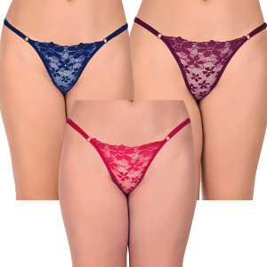 अनमता महिलाओं के लिए थौंग बहुरंगी पैंटी