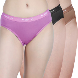 Shyam Sons FLAIR Women Bikini Purple, Black, Brown Panty