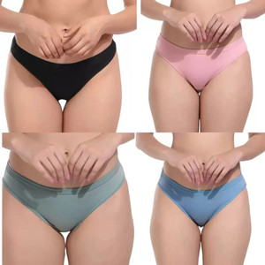 CHILEELIFE Women Hipster Green, Pink, Blue, Black Panty