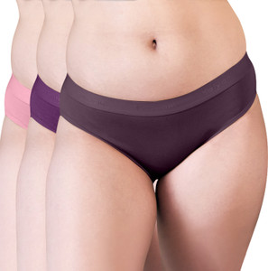 kalyani Women Bikini Brown, Maroon, Purple Panty