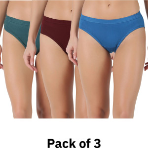 Dollar Lehar Super Combed Cotton Plain Solid Women Hipster Multicolor Panty