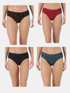 Dollar Dollar Lehar Super Combed Cotton Women's Printed Solid Panty Women Hipster Multicolor Panty