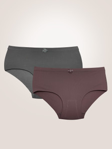 pooja ragenee Women Hipster Brown, Grey Panty