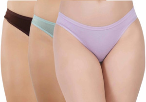 ORLIZEA Women Thong Purple, Brown, Green Panty