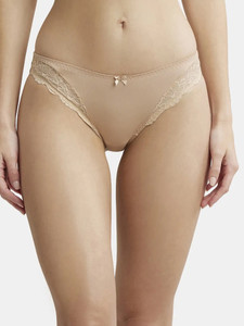 JOCKEY 1813 Medium Coverage Microfiber Elastane Stretch with StayFresh Treatment Women Bikini Beige Panty
