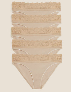 MARKS & SPENCER Women Boy Short Beige Panty