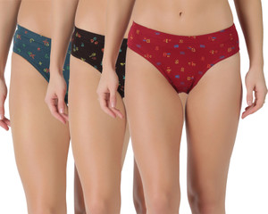 Dollar Dollar Lehar Super Combed Cotton Women's Printed Solid Panty Women Hipster Multicolor Panty