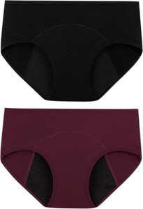 MOLASUS Women Periods Black, Maroon Panty