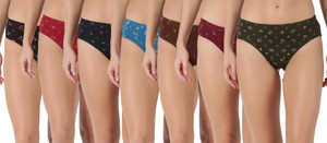 Dollar Dollar Lehar Super Combed Cotton Women's Printed Solid Panty Women Hipster Multicolor Panty