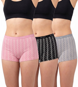 SHINE STAR Women Boy Short Pink, Black, Grey Panty