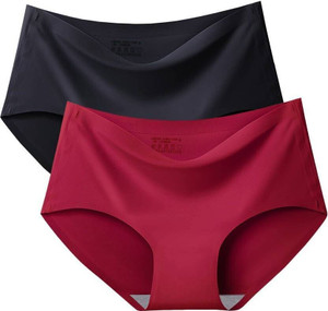 Encluva Women Hipster Black, Maroon Panty