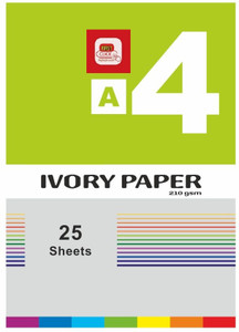 First Click A4 IVORY 25 SHEETS UNRULED 30X20 CM 210 gsm Drawing Paper