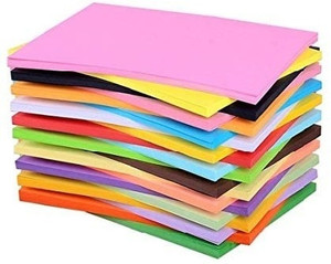Eclet 50 Coloured Sheets (5 Sheets each color) Copy Printing/Art and Craft Paper Double Sided Coloured Office Stationery Birthday Gift,christmas decor etc A4 90 gsm Coloured Paper