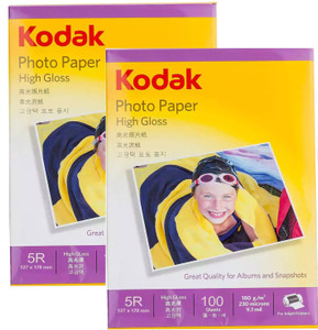 KODAK High Gloss Photo Paper Unruled 5R ( 5 X 7 ) 180 gsm Photo Paper
