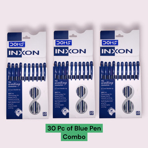 DOMS Inxon Ball Pen Blue Pack of 30 - Image 5