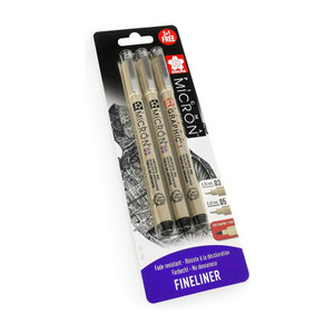 SAKURA Pigma Micron - Pigment Fineliner Pens - 0.3/0.5mm/Graphic Fineliner Pen