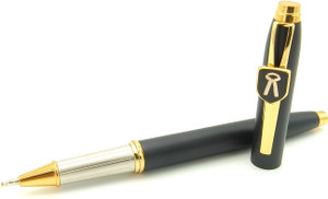 PGen Advocate Sign Logo Jett Black Unique Luxury Designer Metal Roller Ball Ball Pen