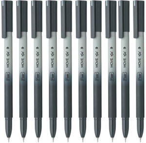 FLAIR Penne Gel Move – Set Da 10 Con Inchiostro Blu, Design Minimalista, Corpo Opaco Colori Pastello E Impugnatura Ergonomica, Ideali Per Scuola E Ufficio