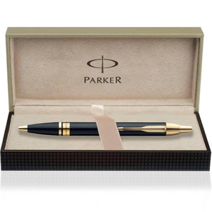 Parker Odyssey Laque Black Gold Trim Ball Pen