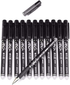 Poohan CUTE Black Ink Erasable Gel Pen with attached Magic Wipe Eraser 0.5mm Nib Size Gel Pen