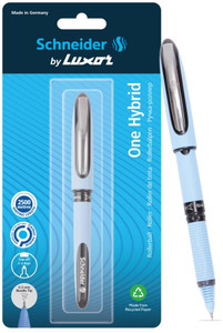 Schneider By Luxor One Hybrid | Needle Tip | 0.3 mm | 2500 Meters Writing Length | Waterproof Ink Roller Ball Pen
