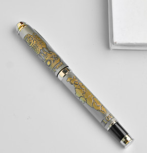 Firstchoice Satyamev Jayate & I Love India Pen Stylish Engraved Metal Pen Office Use Ball Pen