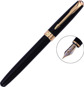 Krink Antique F133 Jinhao Baoer 801 Luxury Executive Stainless Steel Fountain Pen