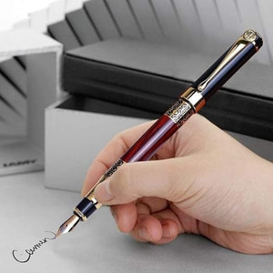 Krink Antique F167 Luxury Executive Stainless Steel Fountain Pen