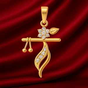 Miss Highness 925 Sterling Silver 24K Gold Plated Shri Krishna Pendant, Valentine’s Day Gift Gold-plated Cubic Zirconia Sterling Silver Locket