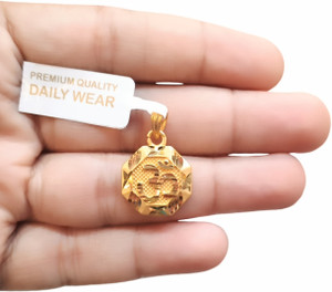 DIVS FASHION OM GOLD LOCKET FOR WOMEN AND MEN Gold-plated Brass Locket