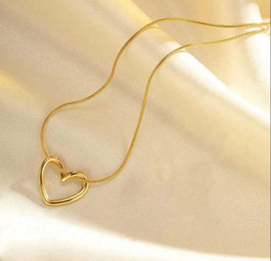 Misba 18K Gold Plated Stainless Steel Heart Pendant Necklace - Image 6