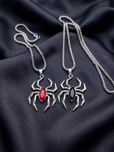 RV jewels New spider pendant for men's and woman Silver Stainless Steel Pendant