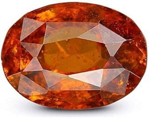 APSLOOSE 8.25 Ratti 7.00 Crt Natural Cylone Gomed Stone Certified Hessonite Astrological Garnet Stone