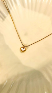 Lady Raiment Stainless Steel Heart Necklace Gold-plated Stainless Steel Pendant
