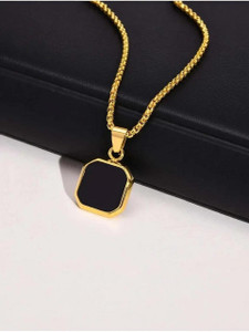 Elanora Jewels Elanora Jewels Golden Square Pendant Alloy Pendant