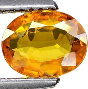 Aanya Jewels 6.25 Ratti Yellow Sapphire-Pukhraj Stone Original Certified Natural Gemstone Rashi Ratan Stone Sapphire Stone