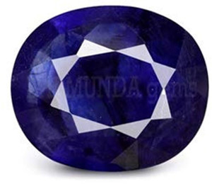 Aanya Jewels Neelam 7.25 Stone Natural Blue Sapphire Stone Original Certified Gemstone Sapphire Stone