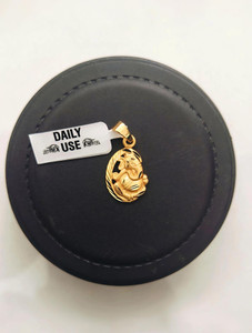 HN JEWELLERY One Gram Gold Plated Ganesha Pendant For Men And Women Gold-plated Brass Pendant