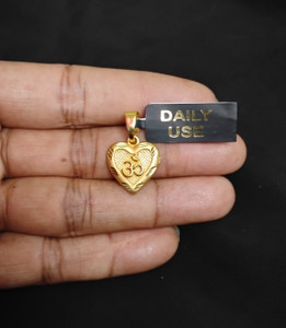 Sonutrades om pendant locket micro gold plated daily wear Gold-plated Brass Pendant