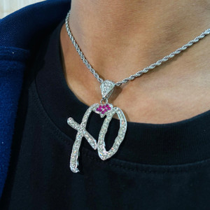 FashionLobby Silver Moissanite Stainless Steel Pendant Necklace - Image 5