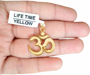 SAPNAPALACE OM PENDANT ELEGANT DESIGN WITH MICRO GOLD PLATED Gold-plated Brass Pendant