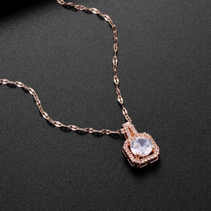 MYKI Copper Swarovski Zirconia Stainless Steel