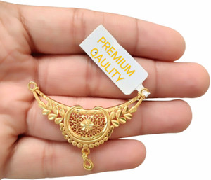 SAPNAPALACE Premium Gold Plated Mangalsutra Pendant Gold-plated Brass Pendant Set