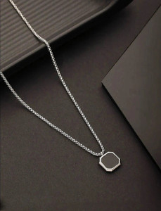 kazare Men Pendant | Pendant For Boys | Locket For Men | Fashion Locket Rhodium Alloy Locket Set