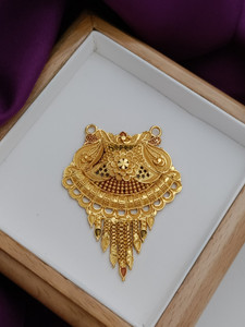 Niva Fashion Trendy MangalSutra Brass, Gold-plated Brass Pendant