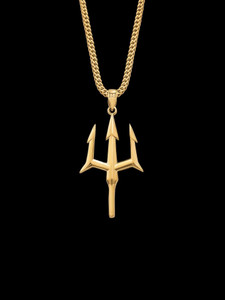 RKGCraft Trident/Trishul Pendant for Men and Women, Unisex Locket, Daily Wear Pendant Silver Stainless Steel Locket