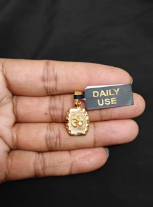 Sonutrades OM pendant locket micro gold plated daily wear Gold-plated Brass Locket